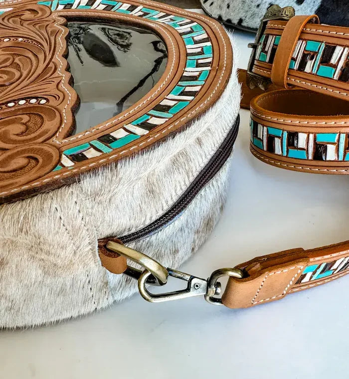 JANIE CLEAR ROUND crossbody |