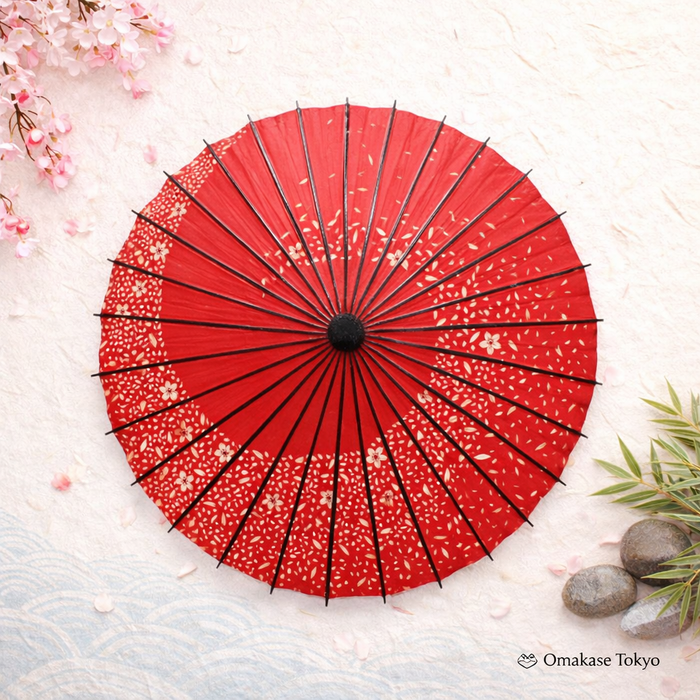 Red and Cherry Blossom