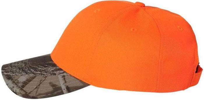 no-logo Kati Solid Crown with Camo Visor Cap-Headwear-Kati-Thread Logic