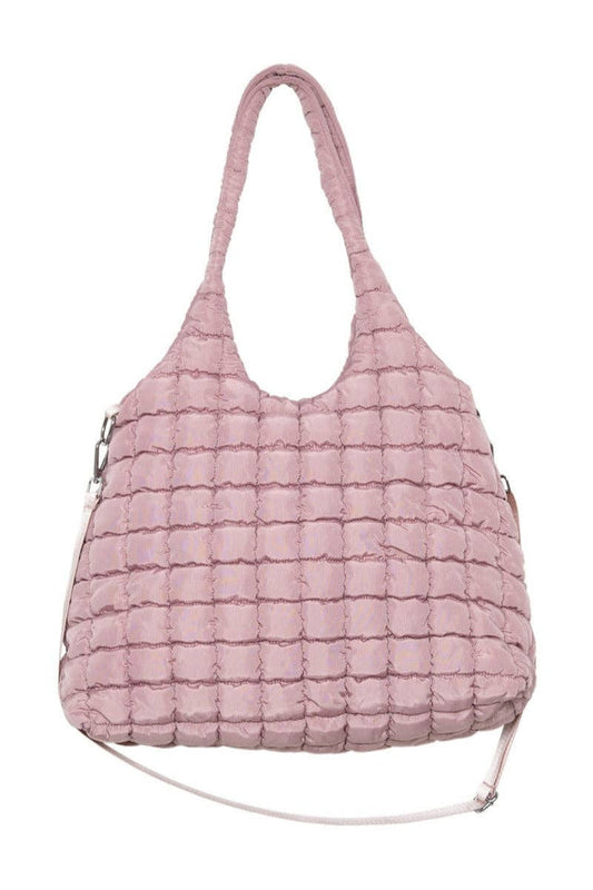 Katydid Mauve Rectangular Tote Bag Puffer