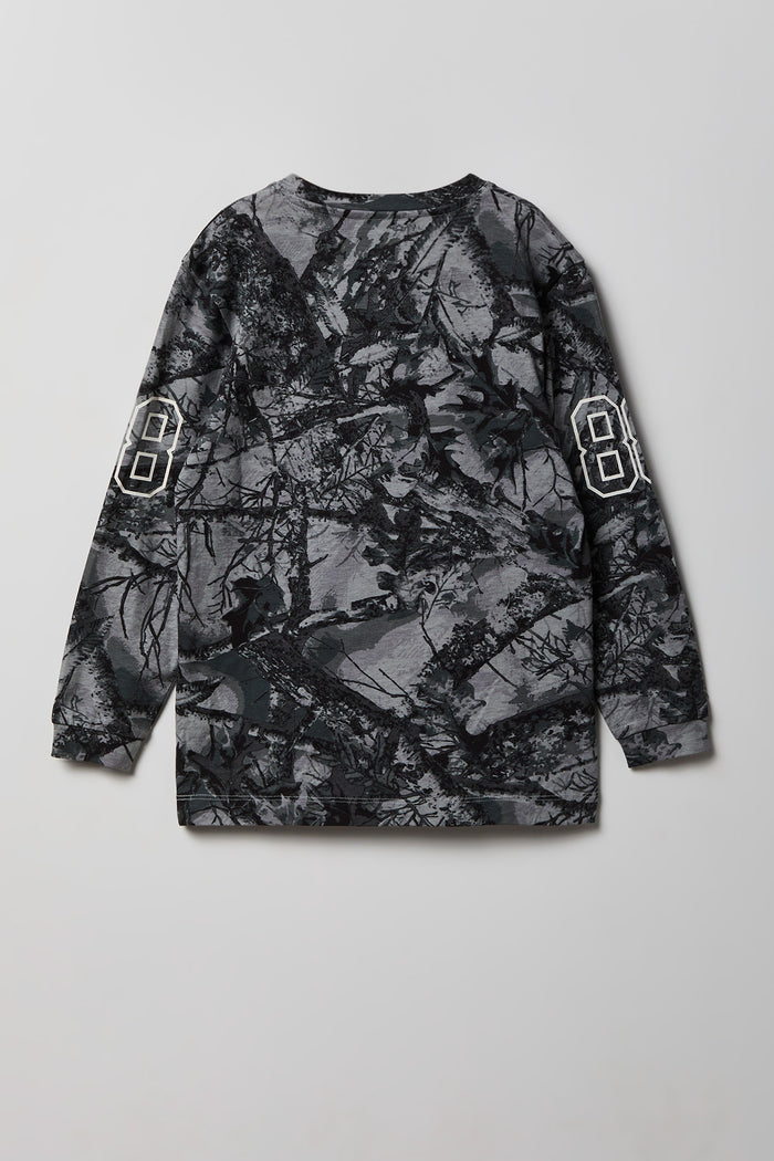Kids Camo Graphic Long Sleeve Top