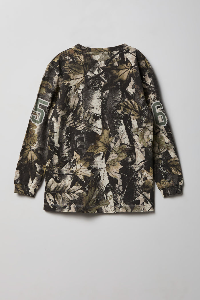 Kids Camo Graphic Long Sleeve Top