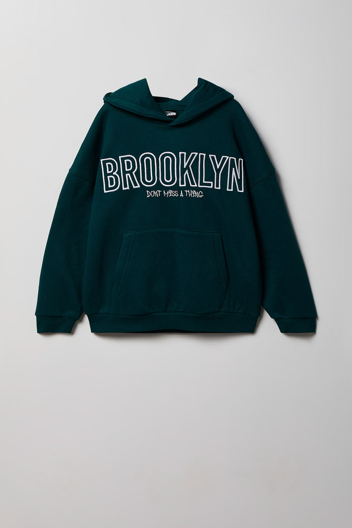 Kids Fleece Embroidered Hoodie