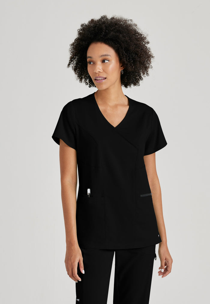Kim Top - Black - Grey's Anatomy Scrubs