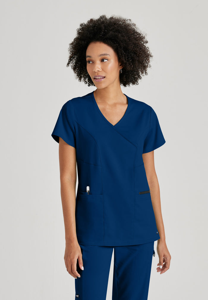 Kim Top - Indigo - Grey's Anatomy Scrubs