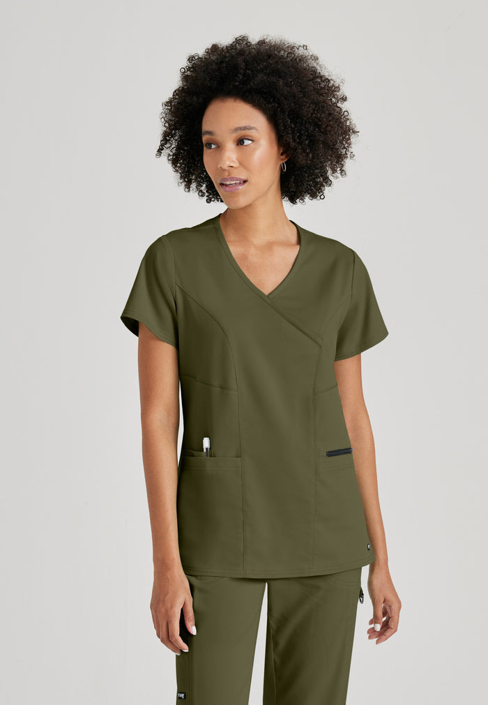 Kim Top - Olive - Grey's Anatomy Scrubs