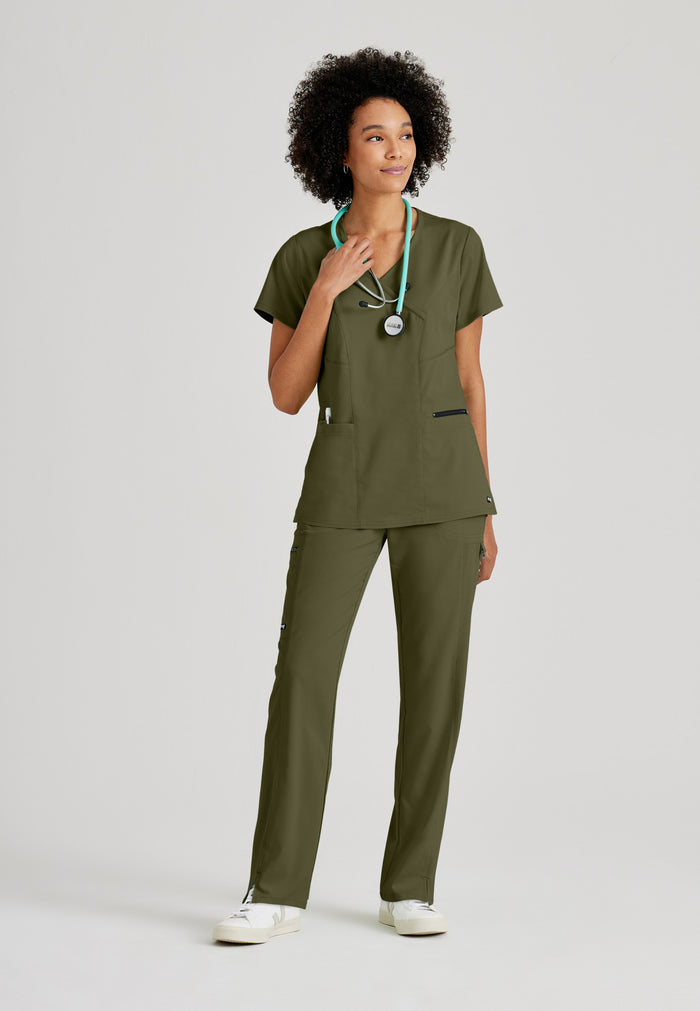 Kim Top - Olive - Grey's Anatomy Scrubs