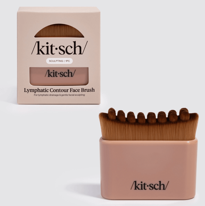 Kitsch Lymphatic Contour Face Brush - Terracotta - Aesthetics By Kell