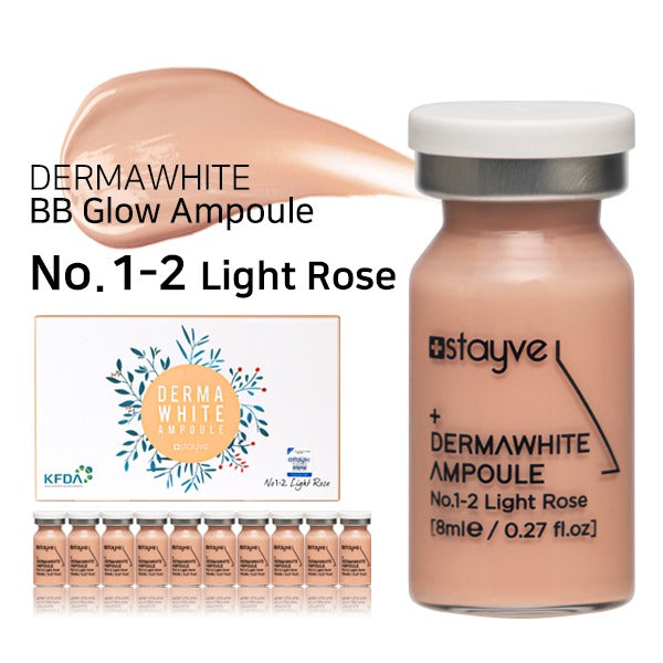 Korean Stayve Dermawhite Ampoule No. 1-2 Light Rose 8ml 1 vial - SD Cosmetics Care