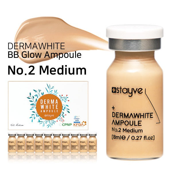Korean Stayve Dermawhite Ampoule No. 2 medium 8ml 1 Vial - SD Cosmetics Care