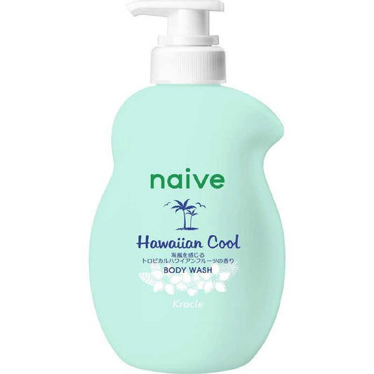 Kracie Naive Body Soap Pump Hawaiian Cool 530 mL