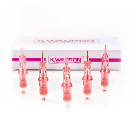 KWADRON PMU Optima 1 Round Liner Cartridges - Precision Needles with Membrane Safety System - SD Cosmetics Care