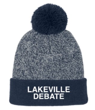 LAKEVILLE DEBATE HEATHER POM BEANIE