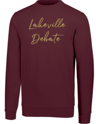 LAKEVILLE DEBATE "PUFF" 60/40 FLEECE CREWNECK