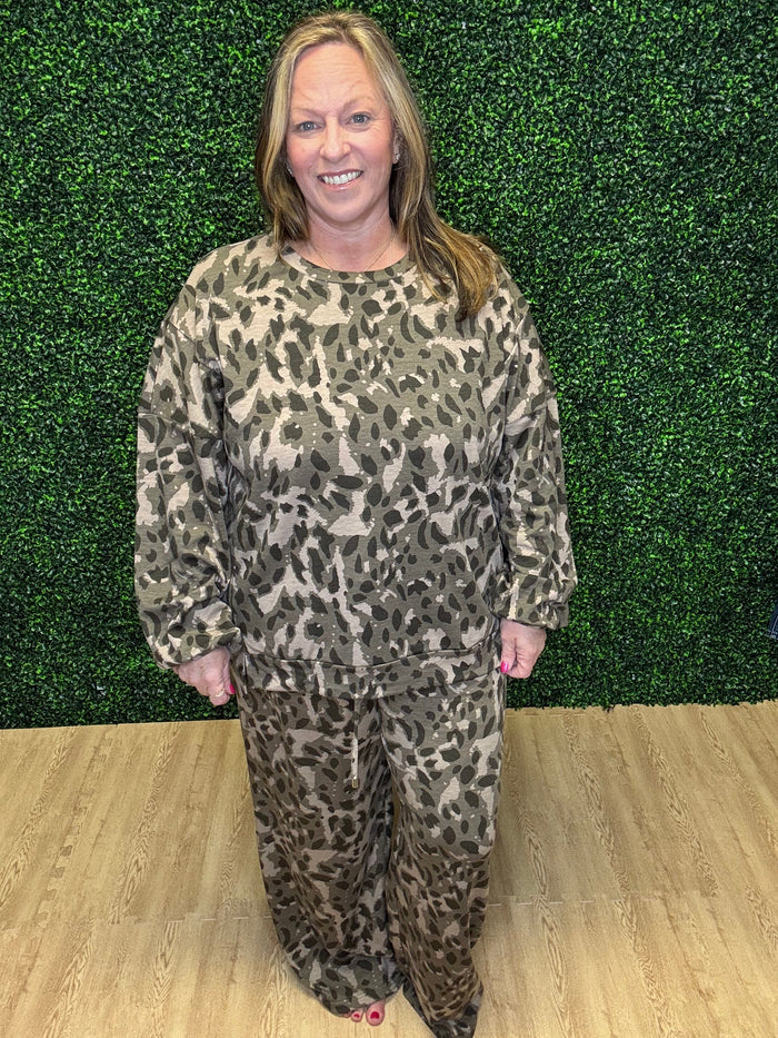 Leopard Print Lounge Set