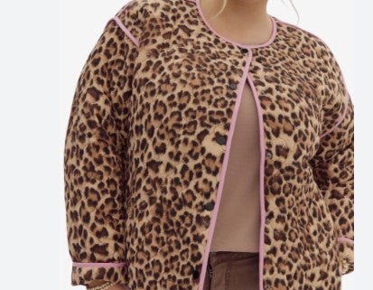 Leopard Quilted Plus Exclusive Jacket