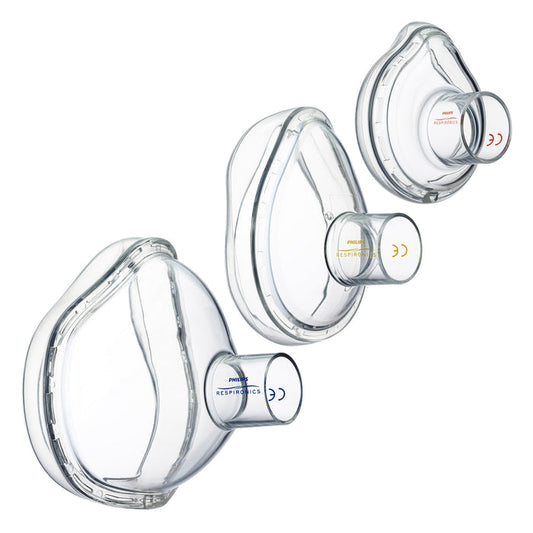Three Life Touch Face Masks in size Small, Medium & Large