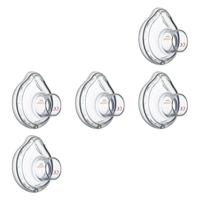 Set of 5 Lifetouch Masks  on a white background