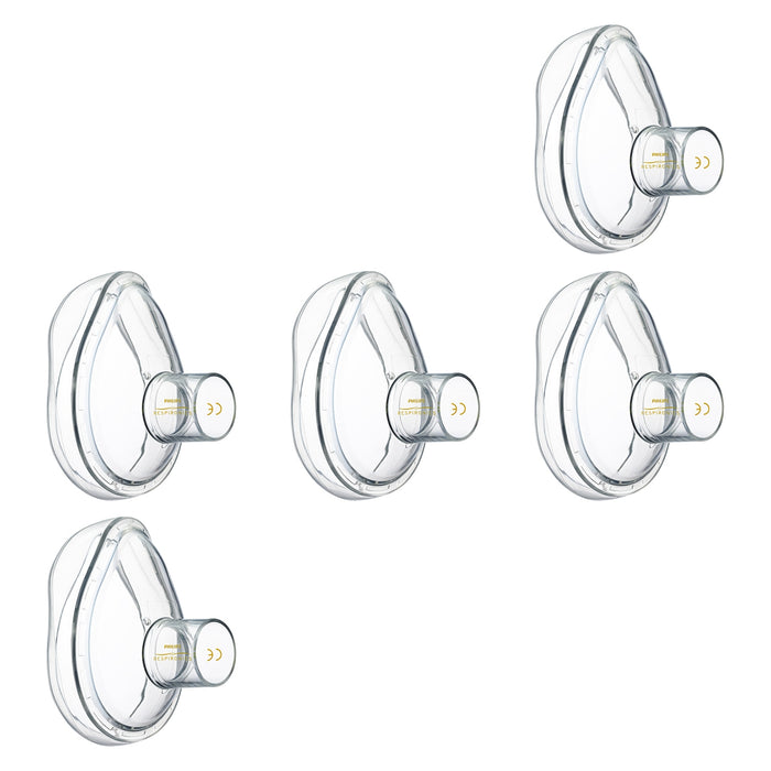 Set of 5 Lifetouch Masks  on a white background