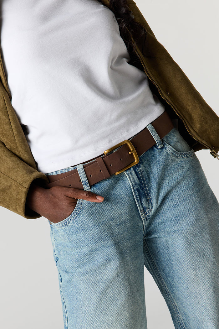 London Low Rise Super Baggy Belted Jean
