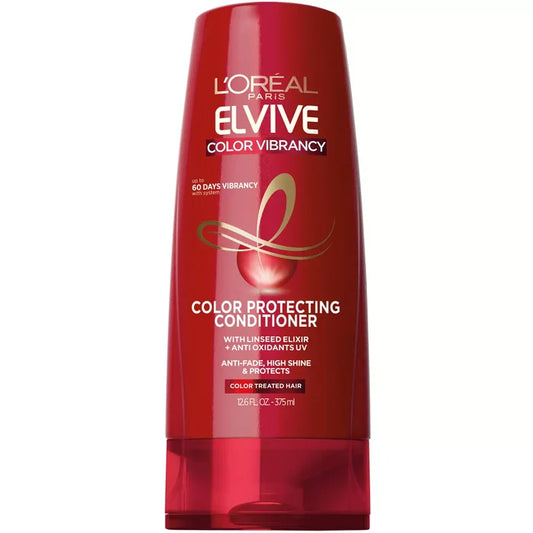 LOREAL PARIS Elvive Color Vibrancy Protecting Conditioner - Color Treated Hair لويرال باريس بلسم حماية اللون للشعر المصبوغ