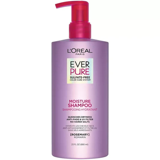 LOREAL PARIS EverPure Sulfate-Free Moisture Shampoo - Rosemary Vegan Formula  شامبو لوريال باريس ايفربور مرطب خال من الكبريتات