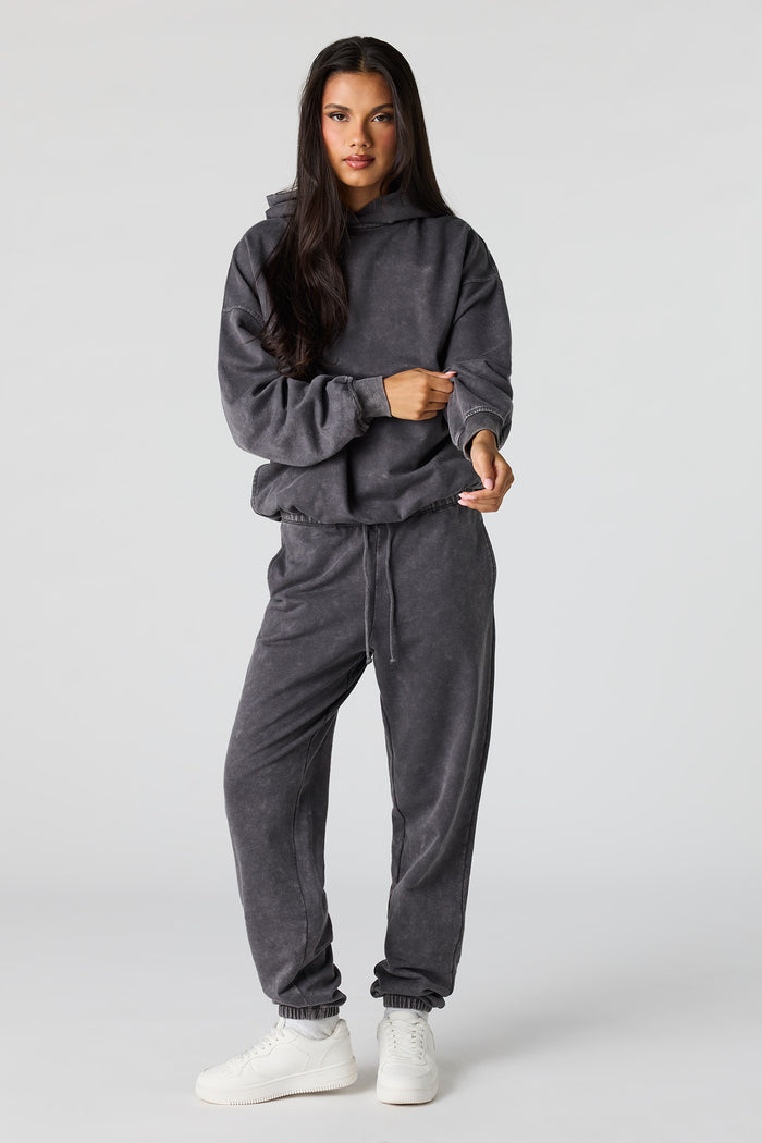 Luxe Fleece Washed Low-Rise Jogger