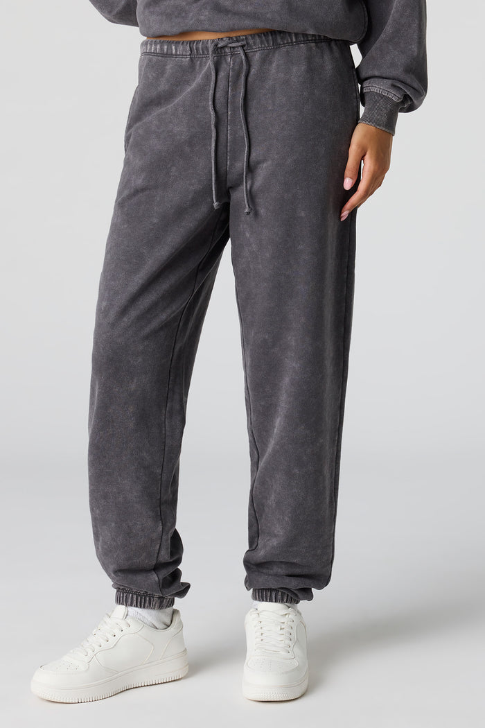 Luxe Fleece Washed Low-Rise Jogger