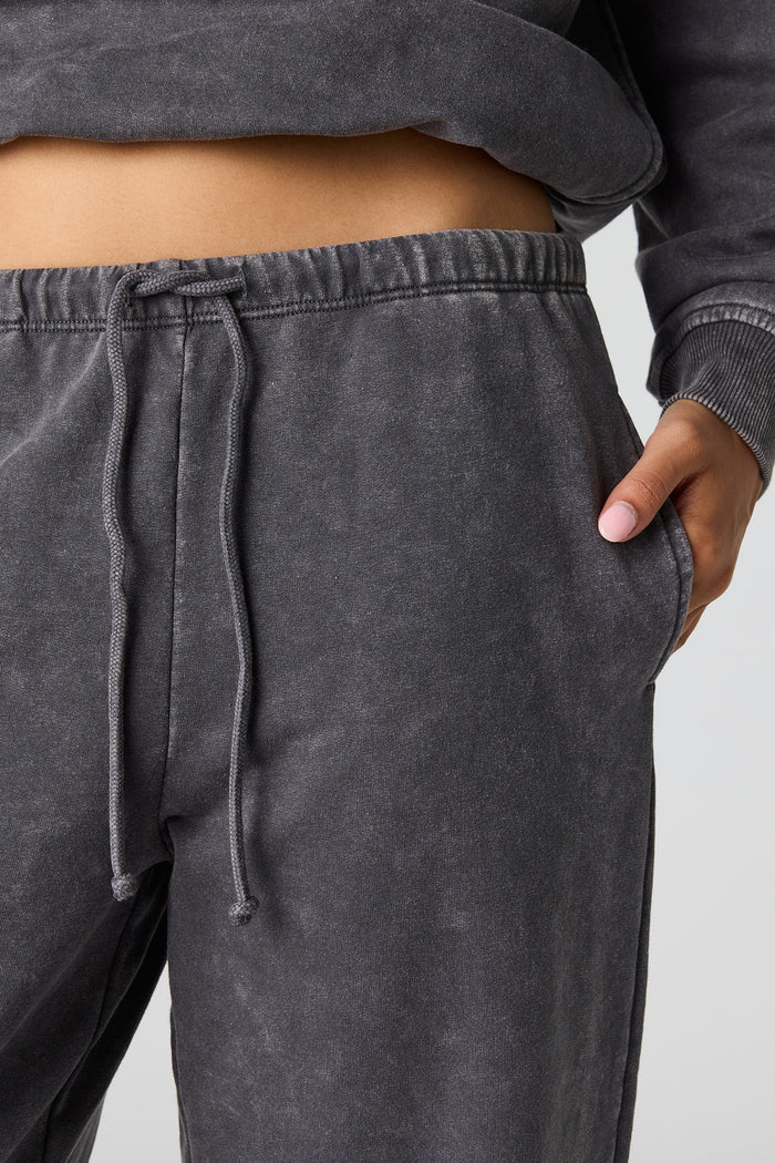 Luxe Fleece Washed Low-Rise Jogger