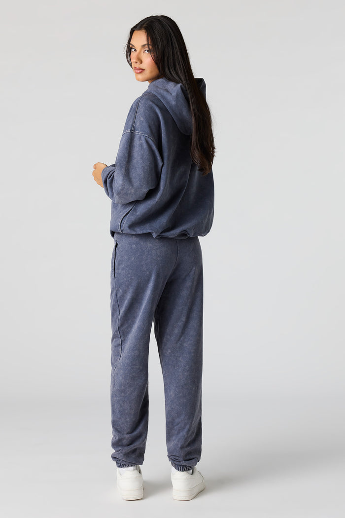 Luxe Fleece Washed Low-Rise Jogger