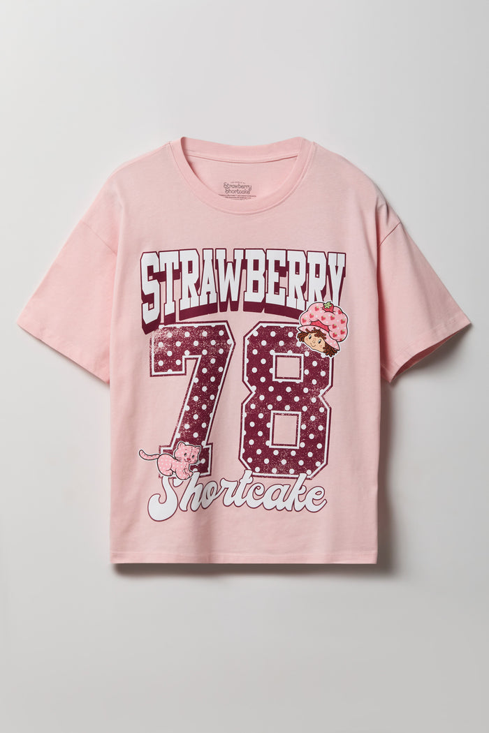 Luxe Heavy Cotton Strawberry Shortcake Graphic T-Shirt