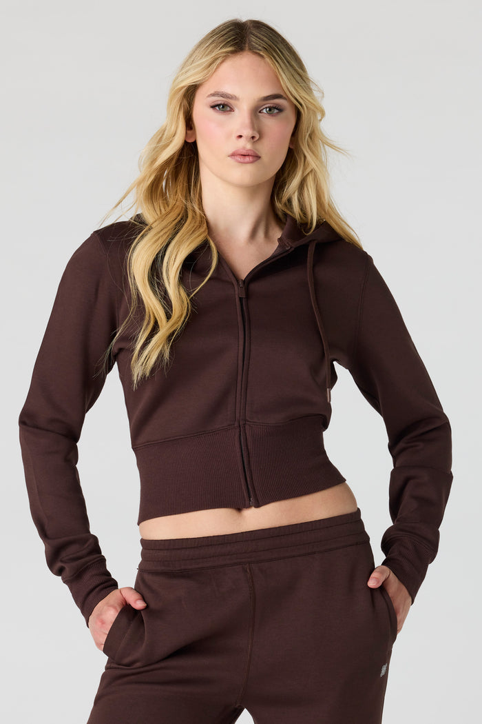 Luxe Scuba Zip Hoodie