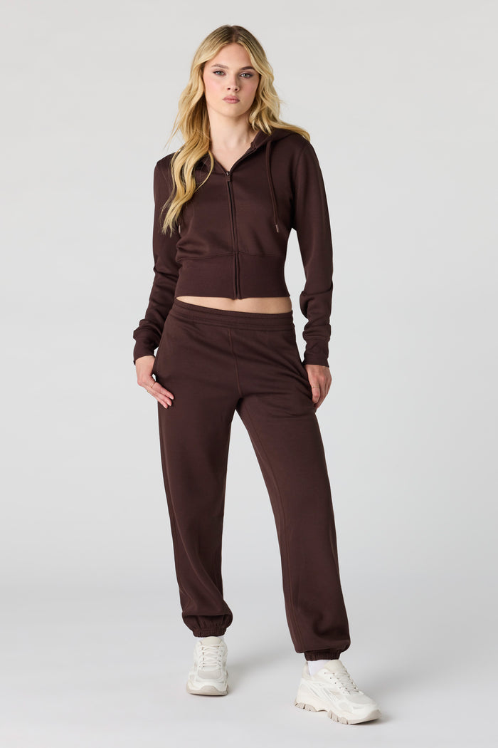 Luxe Scuba Zip Hoodie