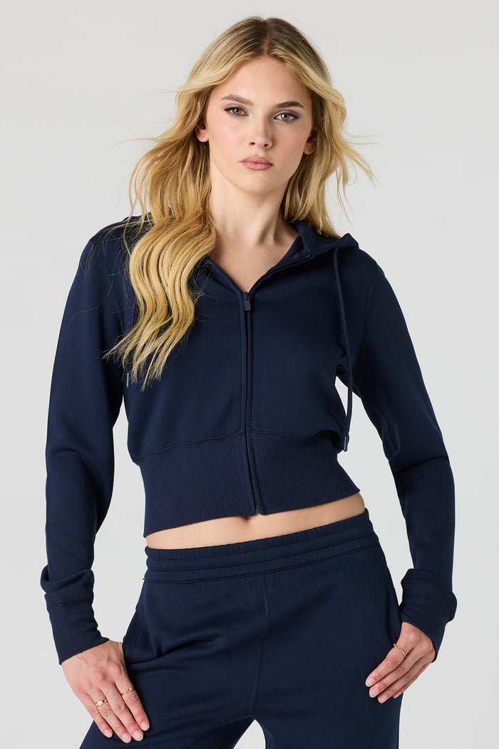 Luxe Scuba Zip Hoodie