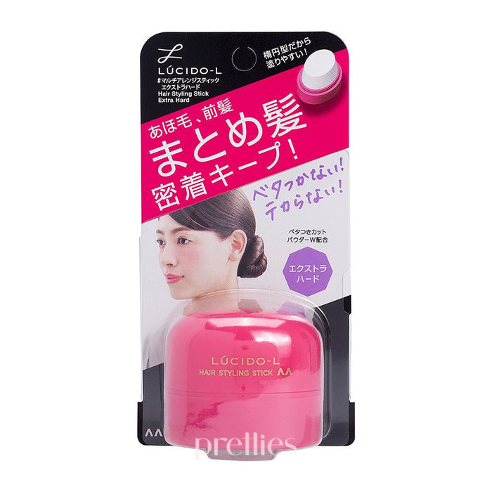 Mandom Lucido-L Multi Arrange Hair Styling Stick 13g (Extra Hard - Dark Pink)