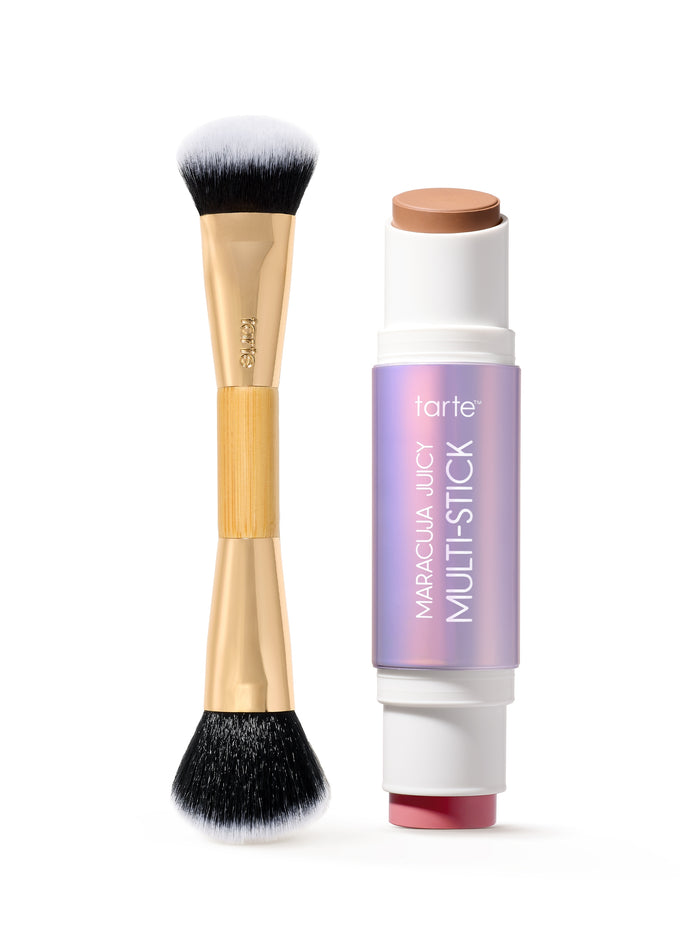 Tarte Maracuja Juicy Multi-Stick with brush on a white background
