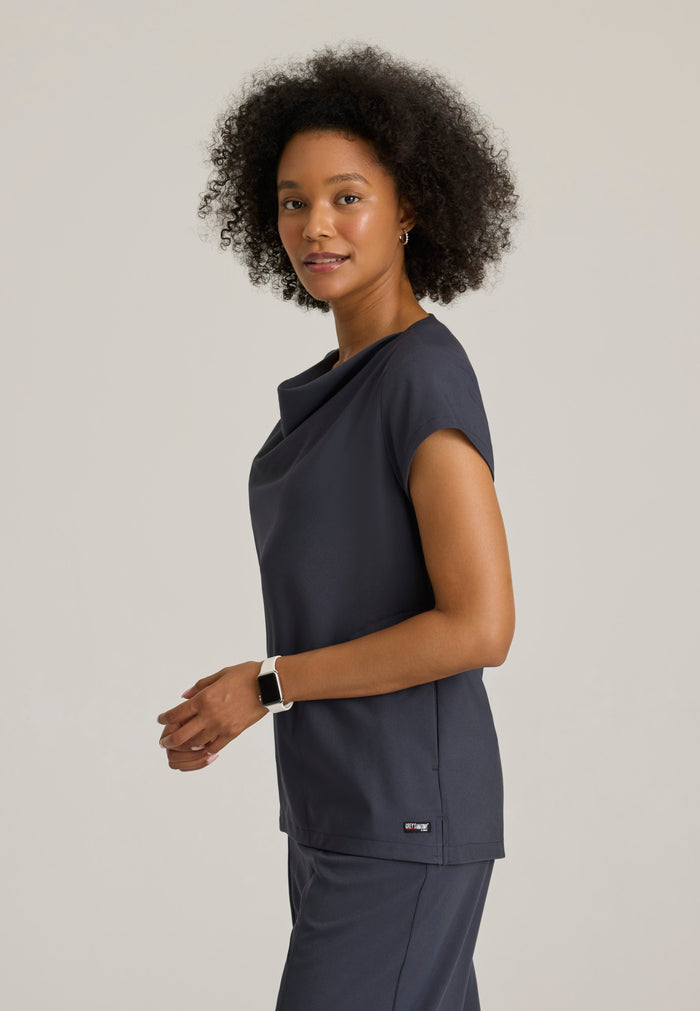 Marisol Top - Steel - Grey's Anatomy Scrubs