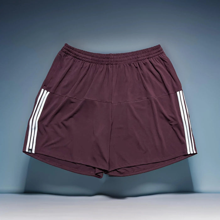 Maroon Striped Gym Shorts -  12XL