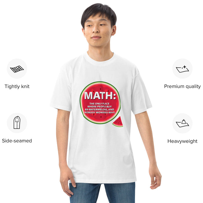 MATH: Back 2 School Men’s Premium Heavyweight Tee