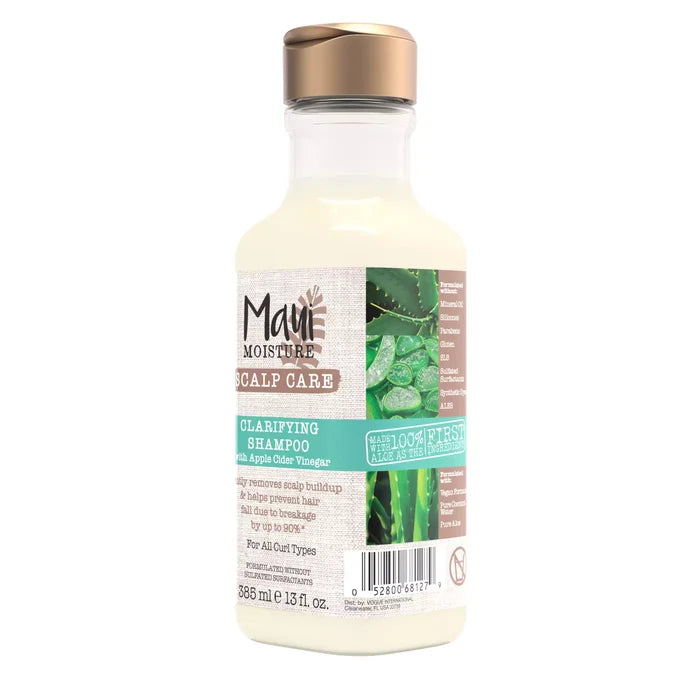 MAUI Moisture Scalp Care Clarifying Shampoo with Apple Cider Vinegar - Sulfate-Free  شامبو ماوي مويسشر لتنقية فروة الرأس بخل التفاح