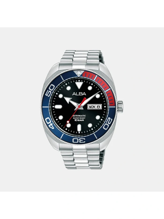 Mechanical Round Black Dial Analog Watch - AL4819X1