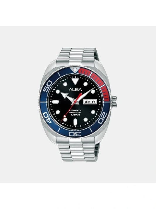 Mechanical Round Black Dial Analog Watch - AL4819X1