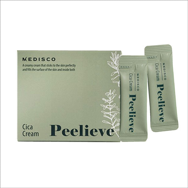 Medisco Peelieve Cica Cream - 5 Packets of Nourishing Skin Regeneration, Anti-Inflammatory Care - SD Cosmetics Care