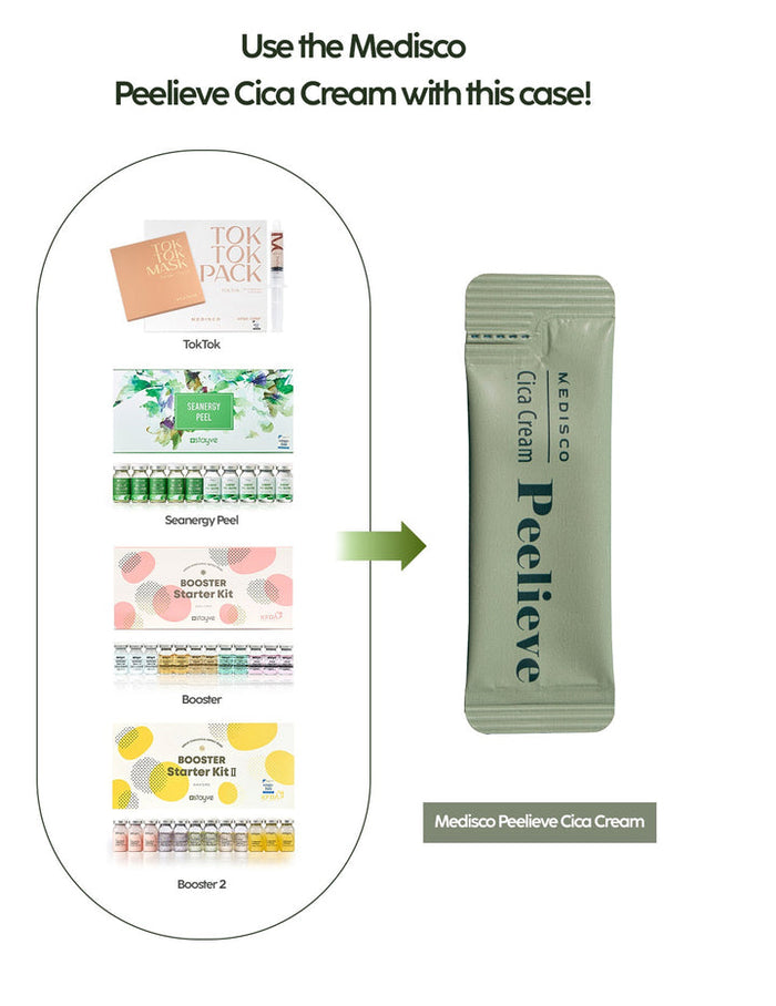 Medisco Peelieve Cica Cream - 5 Packets of Nourishing Skin Regeneration, Anti-Inflammatory Care - SD Cosmetics Care