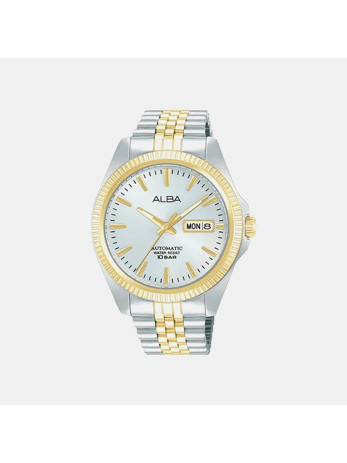 Men Round Silver Dial Analog Watch - AL4784X1