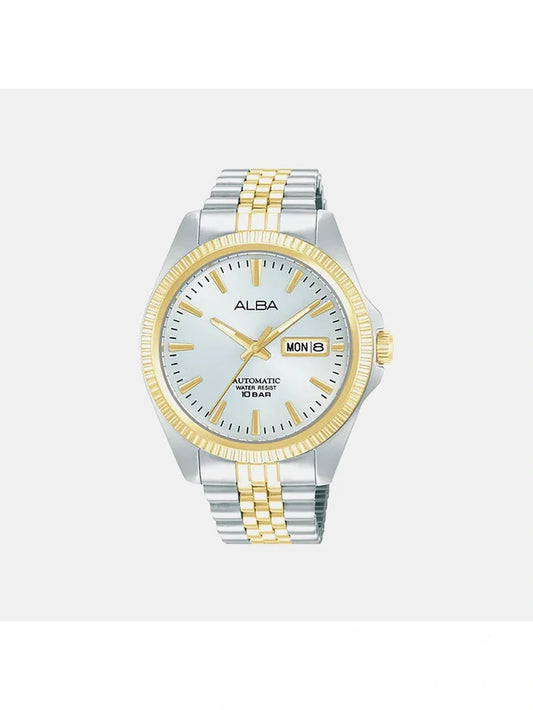 Men Round Silver Dial Analog Watch - AL4784X1