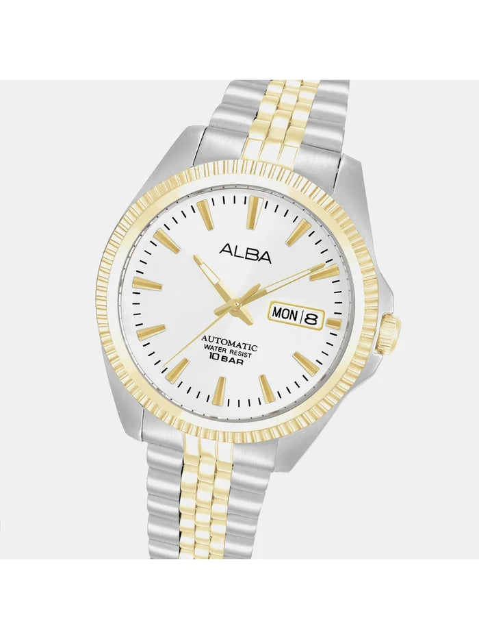 Men Round Silver Dial Analog Watch - AL4784X1