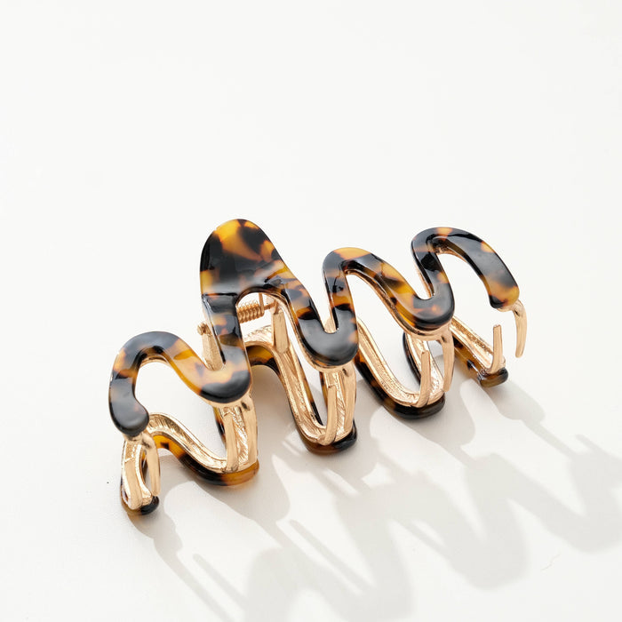 Metal Squiggle Claw Clip - Large