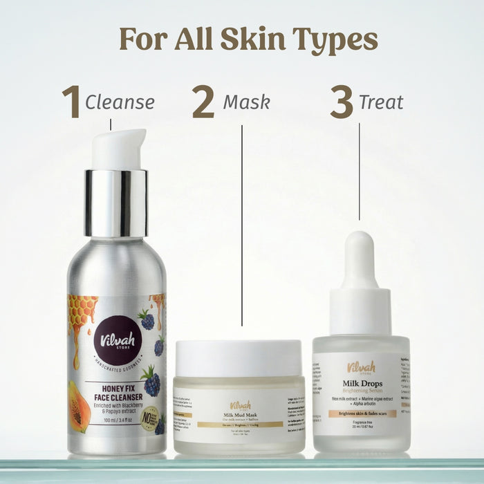 Vilvah Milk Mud Mask suits for all skin types