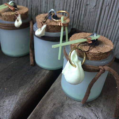 MINI JAR LIGHT- GLOW IN THE DARK, PURPLE LED